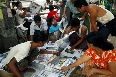 Апазіцыйныя газеты ў М'янме цяпер выходзяць штодзённа.