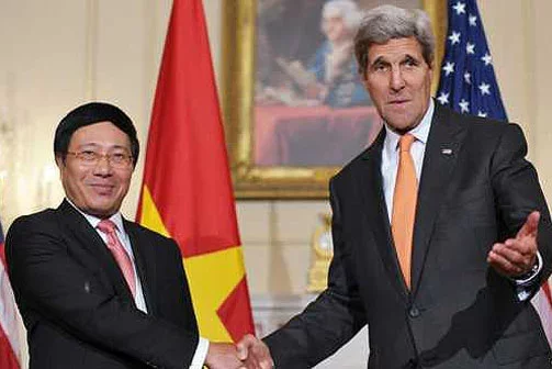 Заявление было сделано после переговоров в Вашингтоне между госсекретарем США Джоном Керри и его коллегой из Вьетнама Фам Бинь Минем.