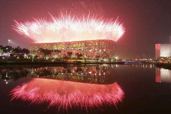 Торжественная церемония открытия Олимпиады-2008 в Пекине.
