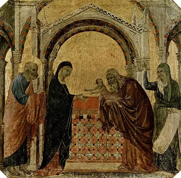 Дуччо ди Буонинсенья, Сретенье. 1308—1311.