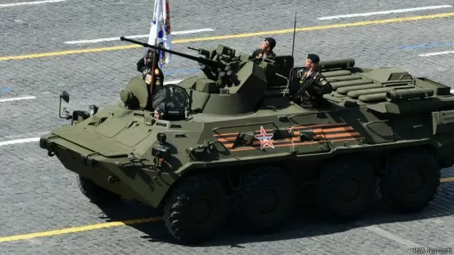 Российские бронемашины БТР-82а были замечены на снимках из Сирии, хотя официально туда не поставляются