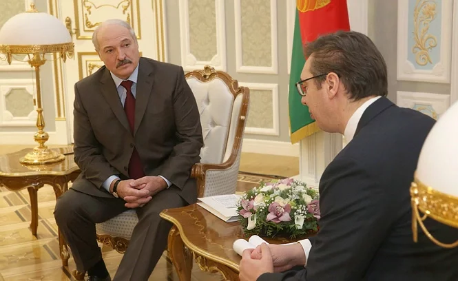 Александр Лукашенко и Александр Вучич. Фото пресс-службы президента Беларуси