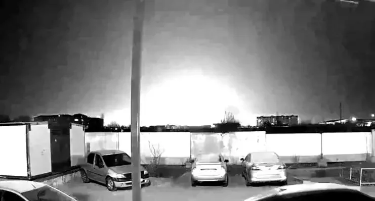 Взрыв в Энгельсе. Скриншот из видео
