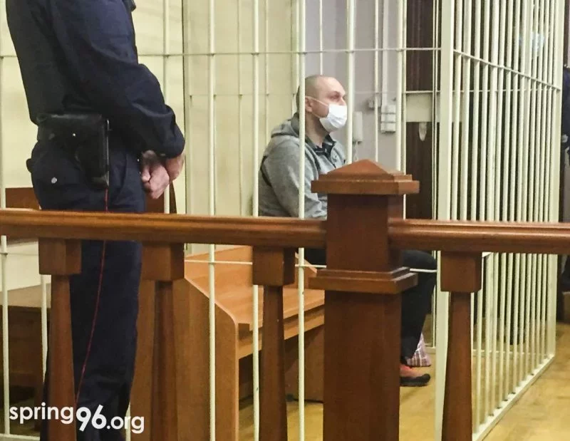 Сергей Капанец в суде 13 мая. Фото: spring96.org
