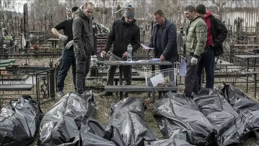 Похороны жертв российской агрессии. Фото: AP