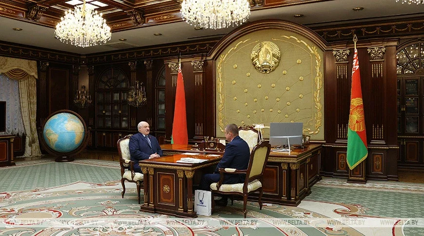 Аляксандр Лукашэнка і Леанід Заяц. Фота: БелТА