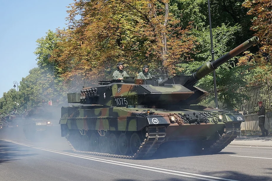 Танк Leopard 2A5 Войска Польского. Таких машин в Польше около 250. На фото машина 34-й бригады кавалерии панцирной (танковой).
