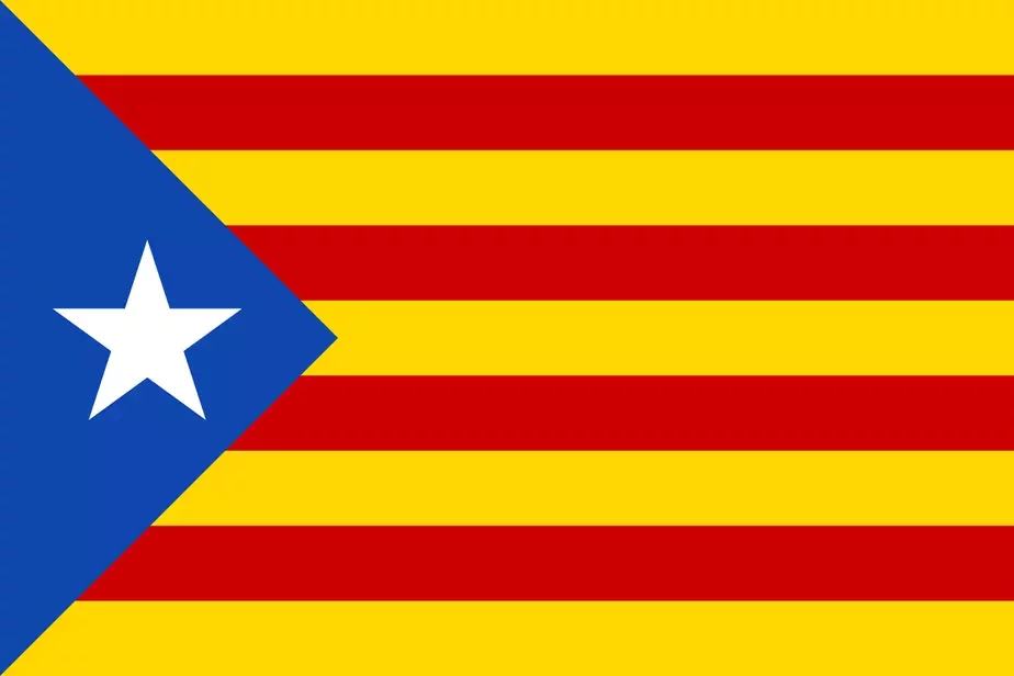 Сцяг каталонскіх незалежнікаў.