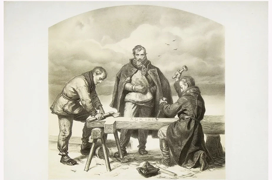 Артур Гротгер. Сибиряки. 1863.