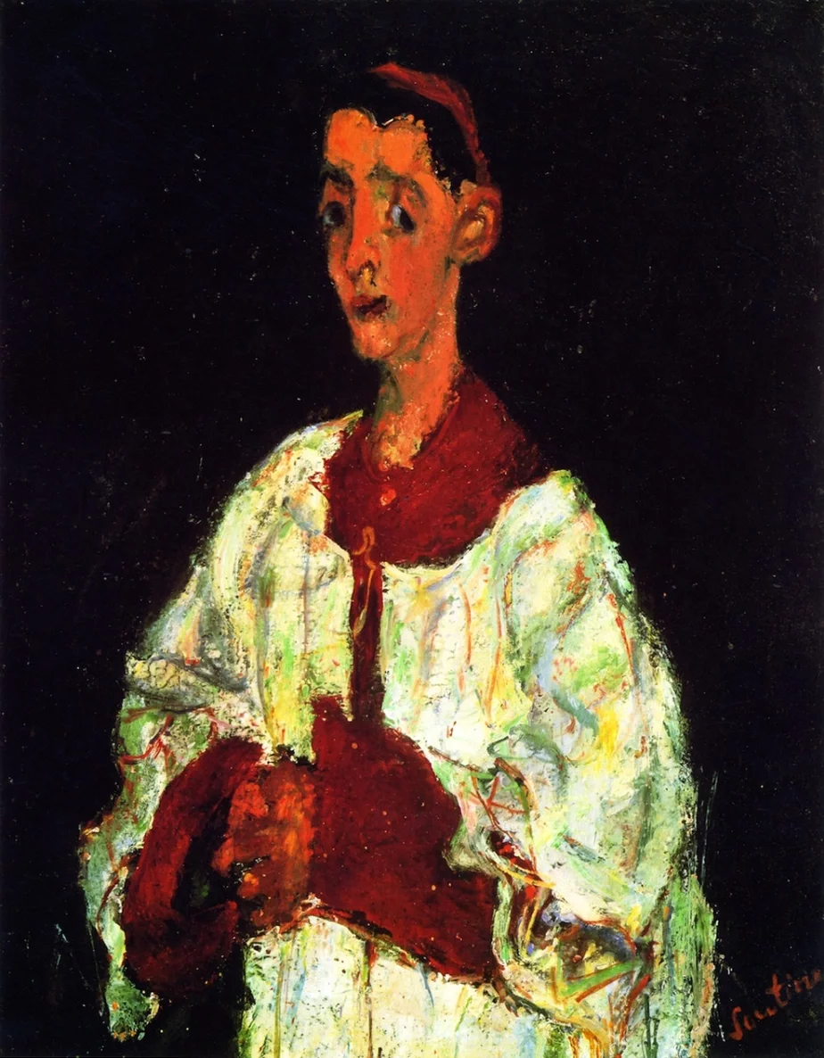 Хаім Суцін. Хлопчык-харыст. 1928. Музей Аранжэры.