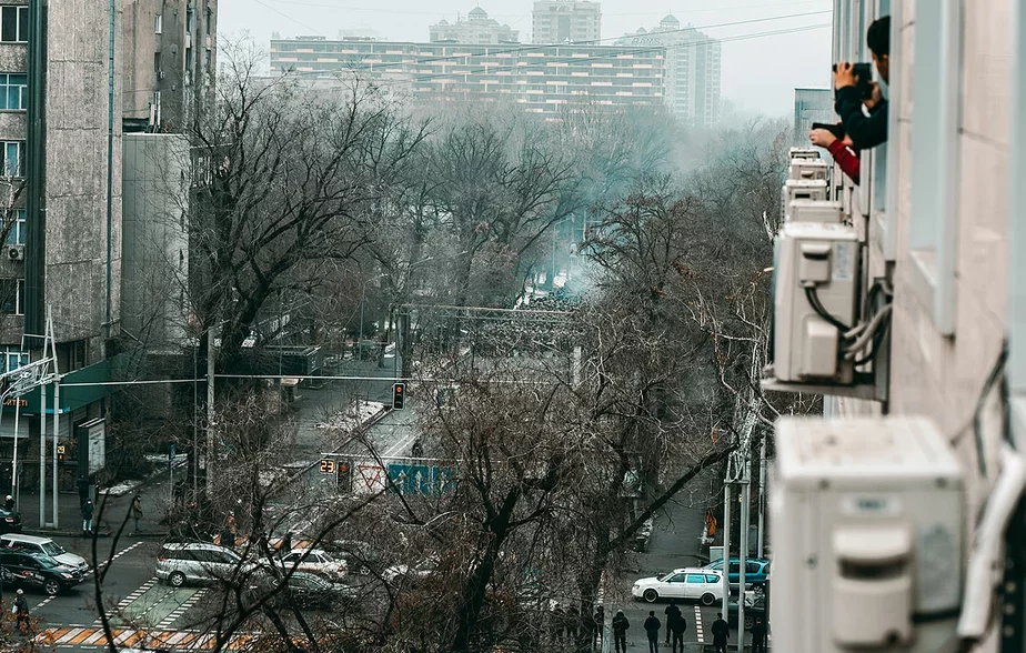 Обстановка в Алматы 5 января. Фото Интерфакс