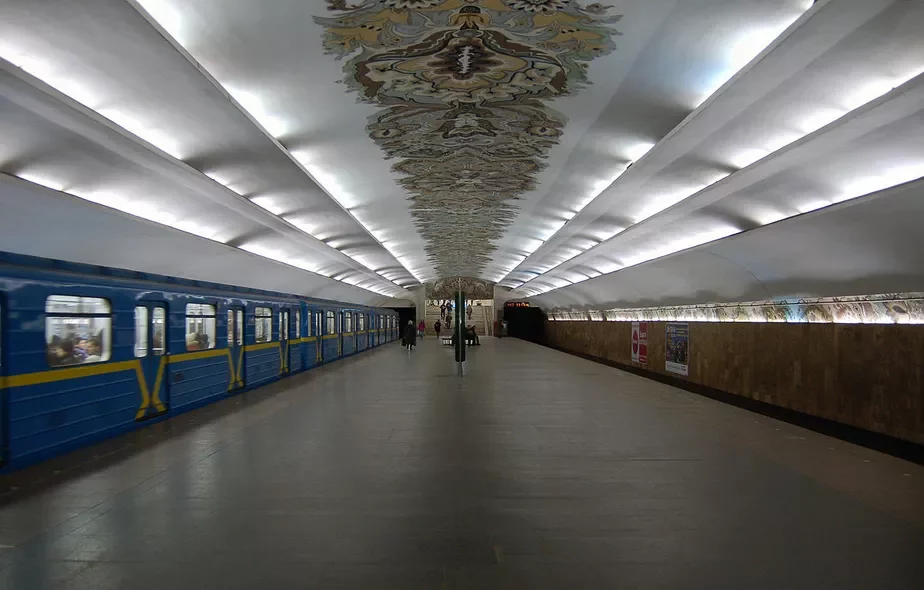 Станцыя «Мінская» (будучая «Варшаўская»?) у Кіеўскім метро 