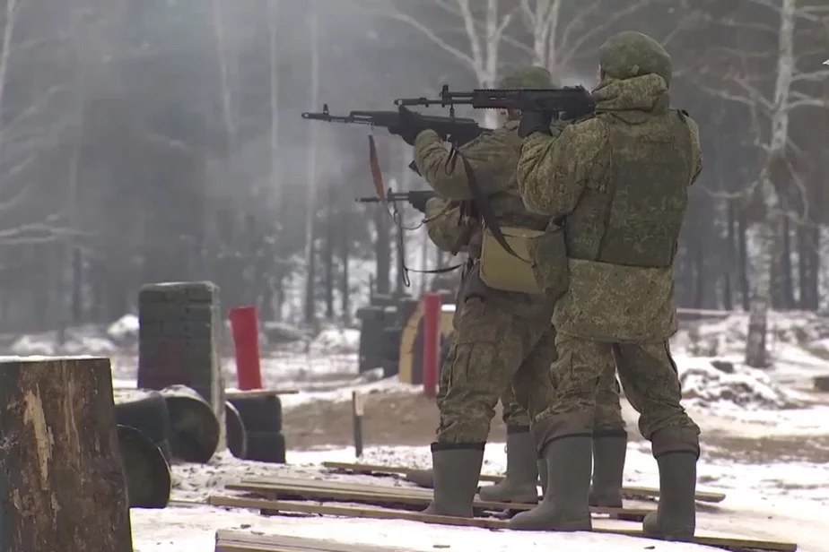 Российские военные на белорусских полигонах. Скрин видео Минобороны РФ