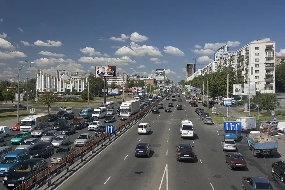 Бывший проспект Победы, который теперь будет Брестским. Фото: Wikimedia Commons