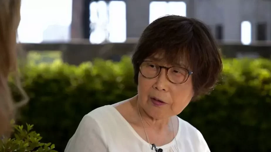 Кейка Агура, 85-гадовая жыхарка Японіі, якая ў дзяцінстве ацалела пры ядзерным выбуху ў Хірасіме. Фота: ABC News