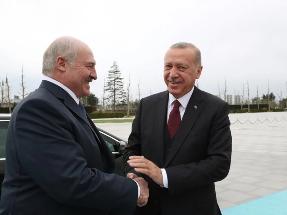 Аляксандр Лукашэнка і Рэджэп Таіп Эрдаган у Анкары ў красавіку 2019 года. Фота: trpresidency / Twitter