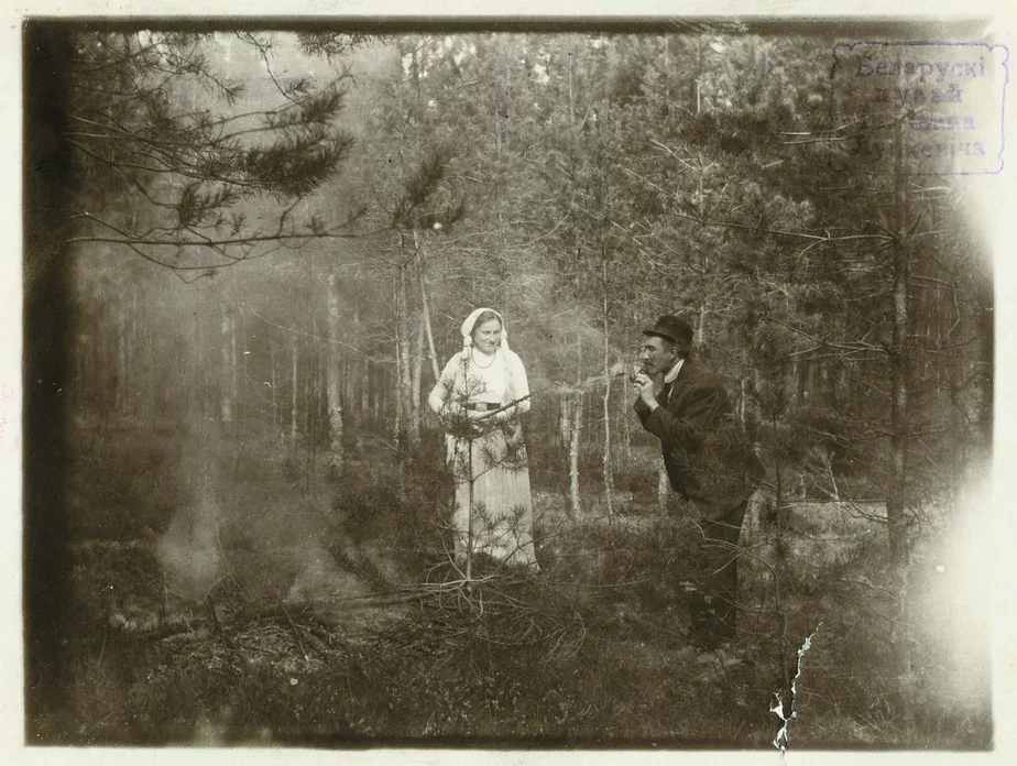 Іван Луцкевіч з Юльянай Мэнке, 1915 ці 1916 год