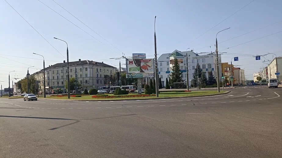 Площадь Орджоникидзе в Могилеве, которую хотят переименовать в площадь Георгия Конисского