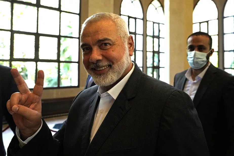 Лідар ХАМАС Ісмаіл Ханія. Фота: Hassan Ammar / AP