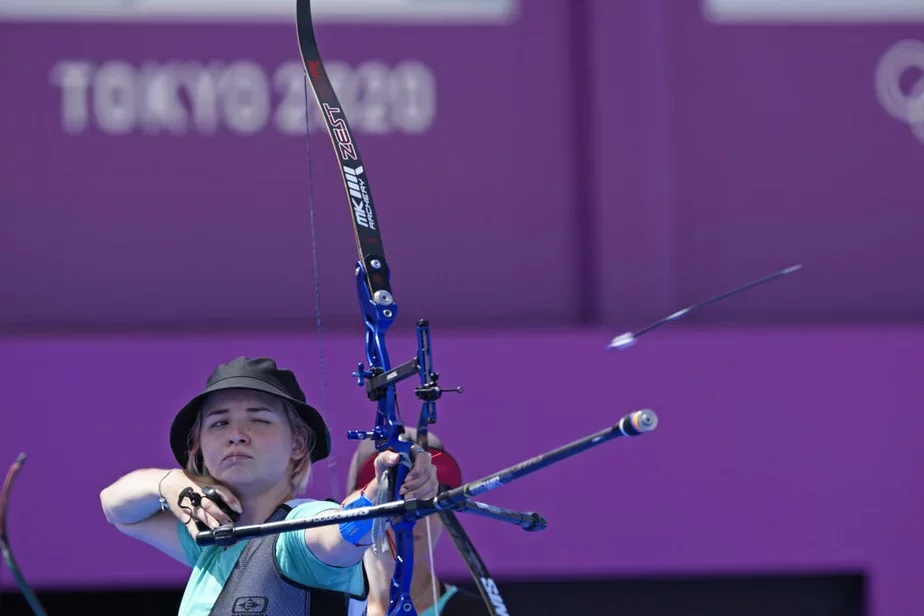 Карина Козловская на Олимпиаде в Токио. Фото: AP Photo / Alessandra Tarantino